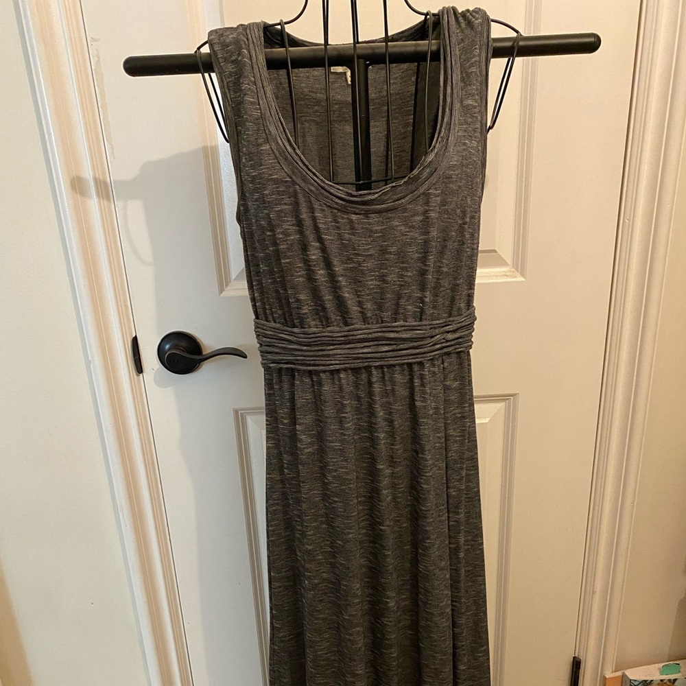 Midi length cotton stretch dress